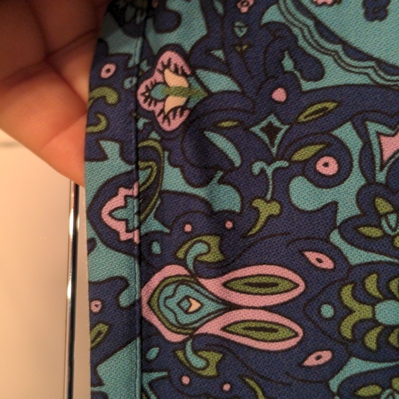 NWOT Talbots Woman Midi Skirt Size 20W Paisley Lined Hidden Back Zipper - Picture 6 of 12